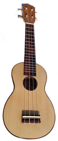 Soprano Ukulele cherry/spruce